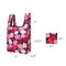 Wrapables Small JoliBag Nylon Reusable Grocery Bag, 2 Pack, Rose Garden
